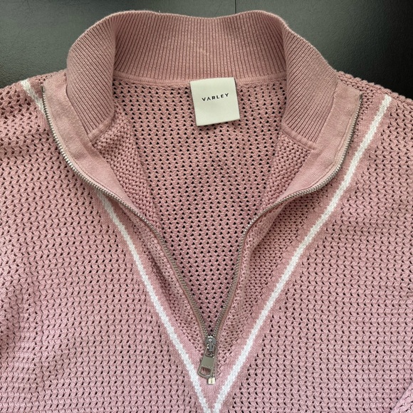 Varley Half-Zip knit Sweater pale mauve - Picture 2 of 3